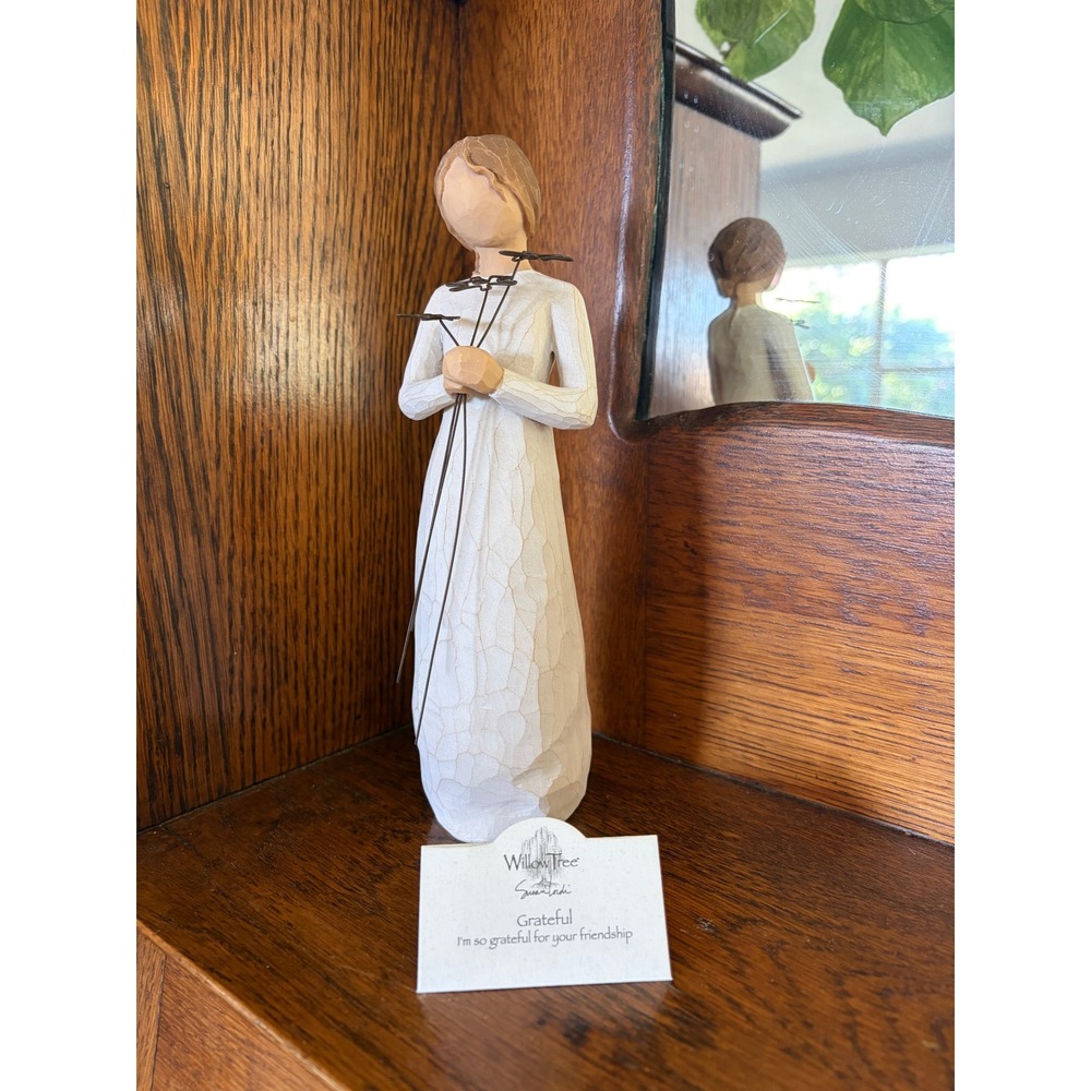 Willow Tree Grateful Figurine Susan Lordi DEMDACO 2004 Friendship Gift Decor